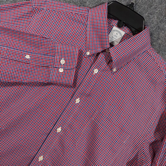 Brooks Brothers Other - Brooks Brothers Shirt Mens Medium Red Check Long Sleeve Regent Non Iron